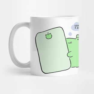 Flogies taking selfie Mug